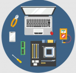 Логотип сервисного центра PC-console